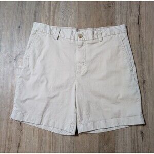 Southern Tide Size 34 Shorts Chino Khaki Beige Cotton Stretch Coastal Preppy